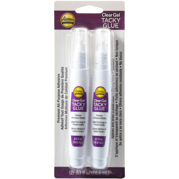 Clear Gel Tacky Glue Pens 2pk