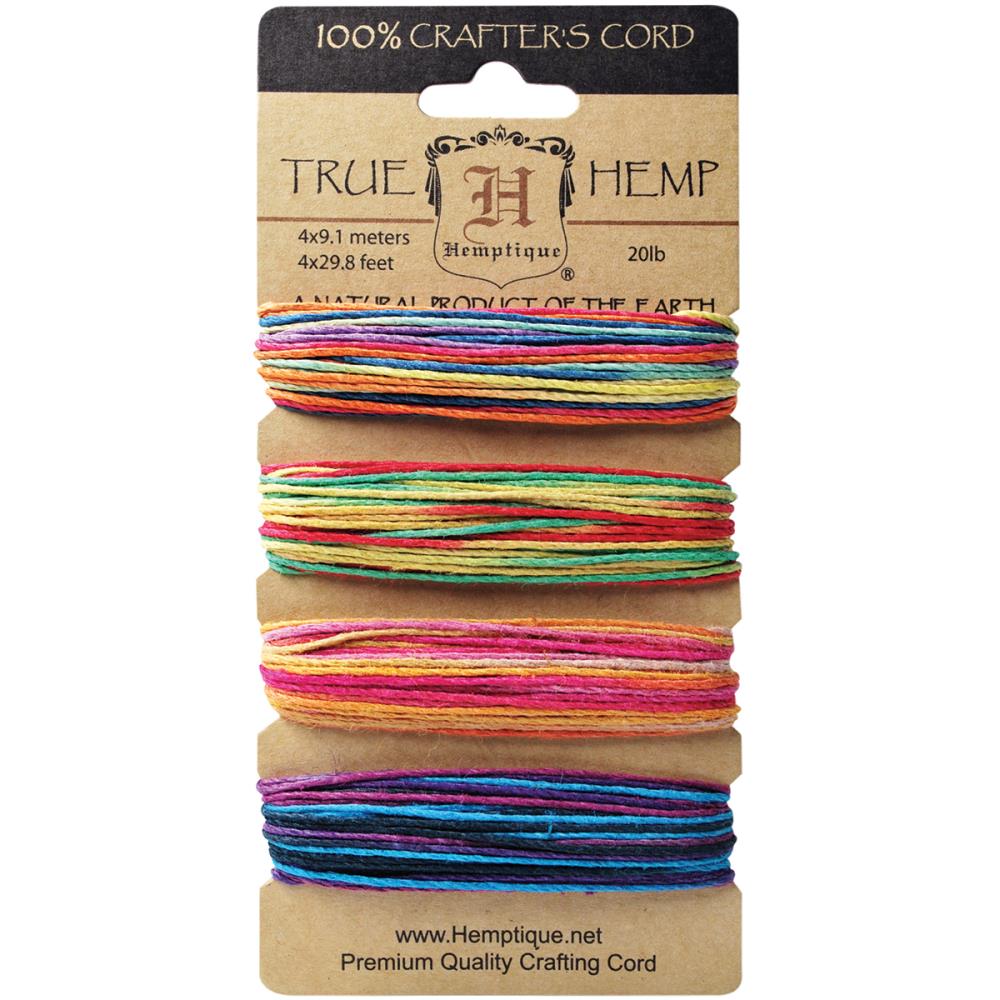 Variegated No. 3 Hemp Cord | 20lb / 120'