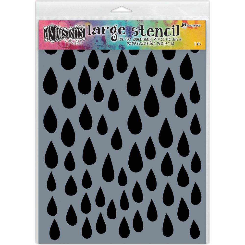 Raindrops A4 (9x12) Stencil | Dyan Reaveley