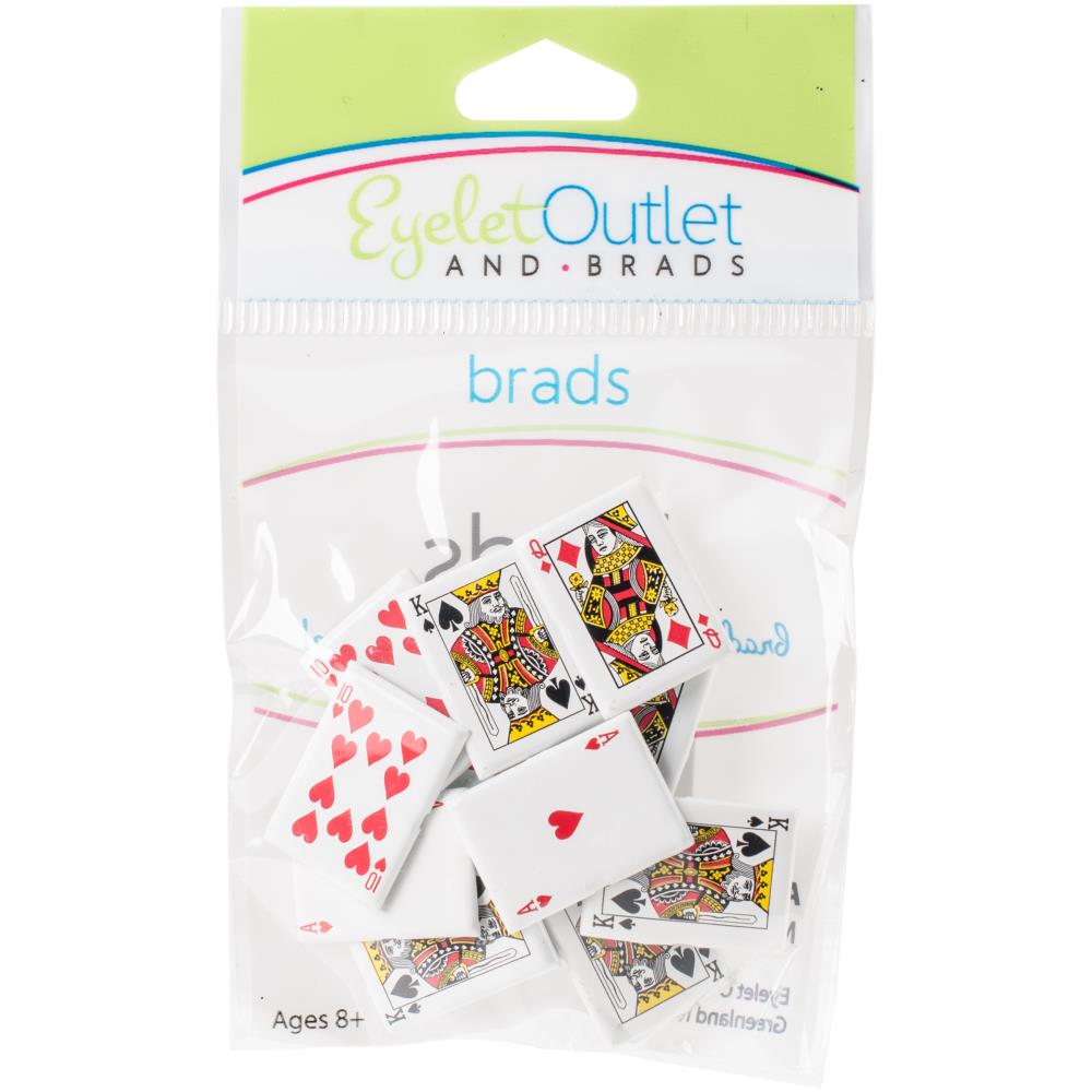 Playing Card Shaped Brads