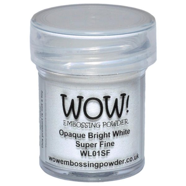 Bright White Opaque Super Fine Embossing Powder