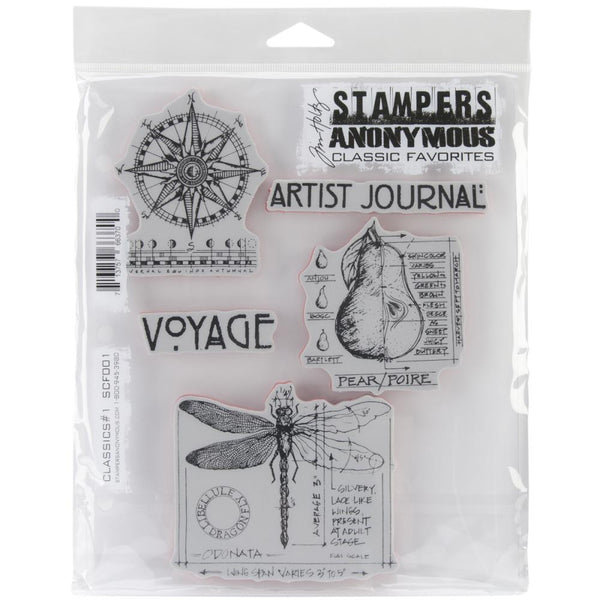 Stampers Anonymous Classics No. 1 Cling Stamp Set
