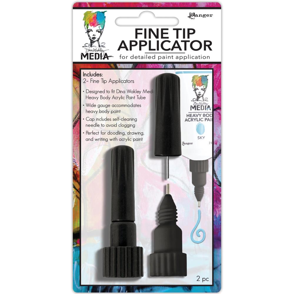 Fine Tip Applicators for Media Acrylic Paints | Dina Wakley