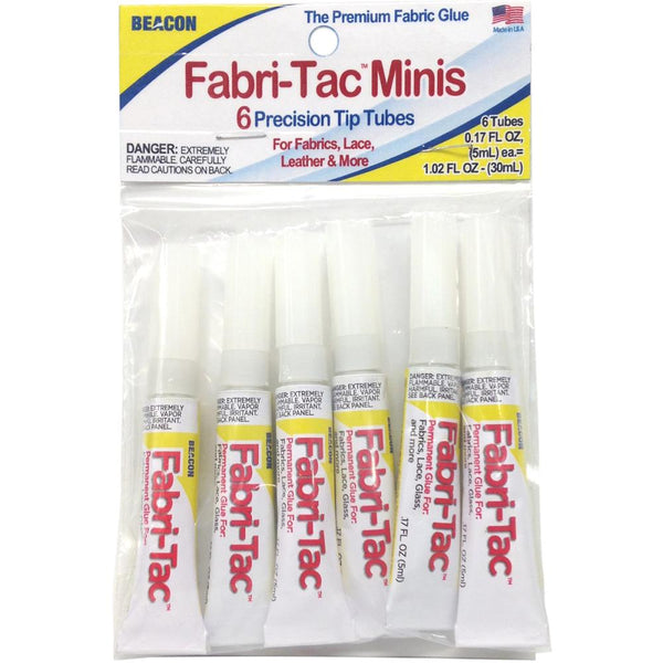 Mini Fabri-Tac Permanent Adhesive 5mL Tubes {6pk}