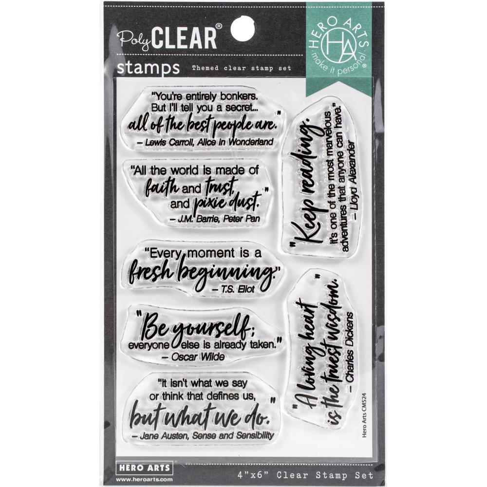 Literary Quotes Clear Stamp Set