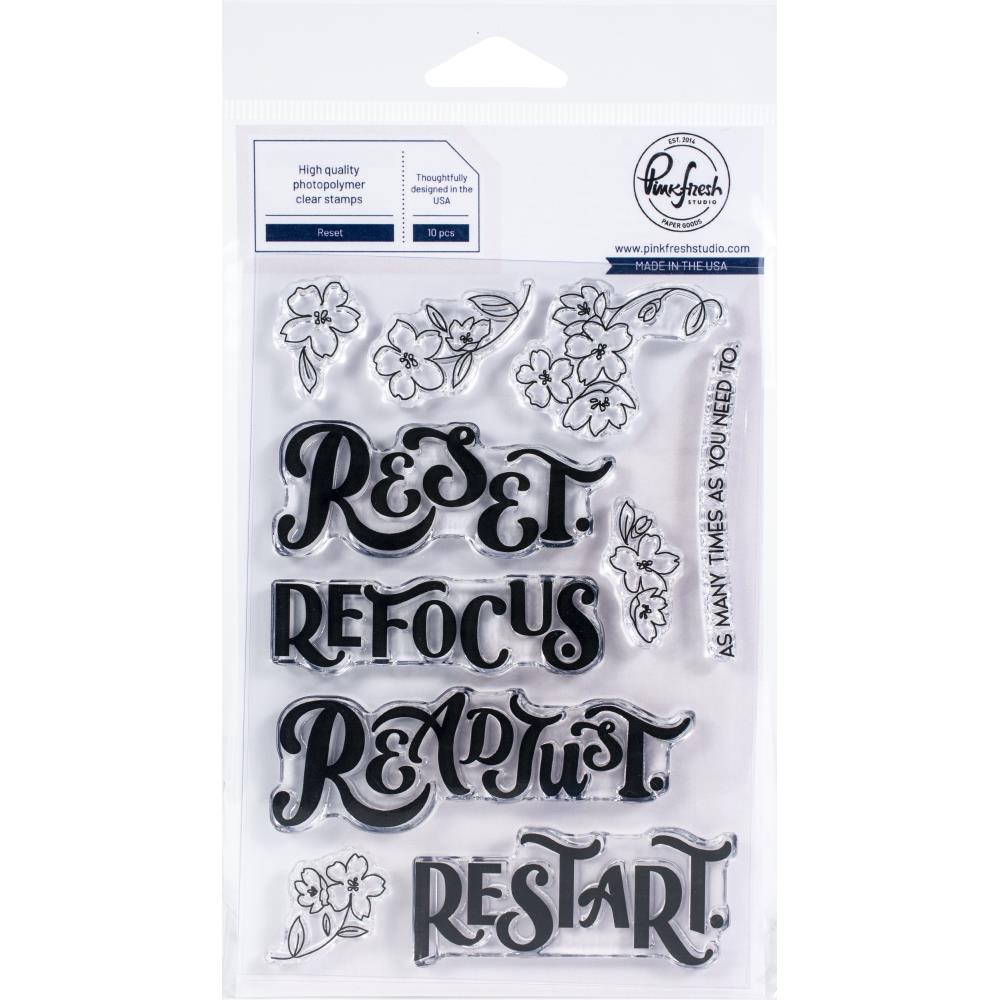 Reset 4x6 Clear Die + Stamp Set