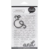 Ampersand Sentiments Clear Stamp Set