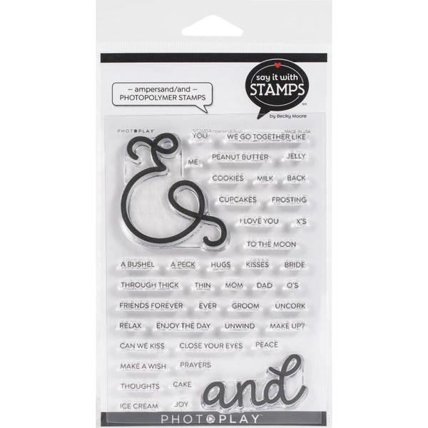 Ampersand Sentiments Clear Stamp Set