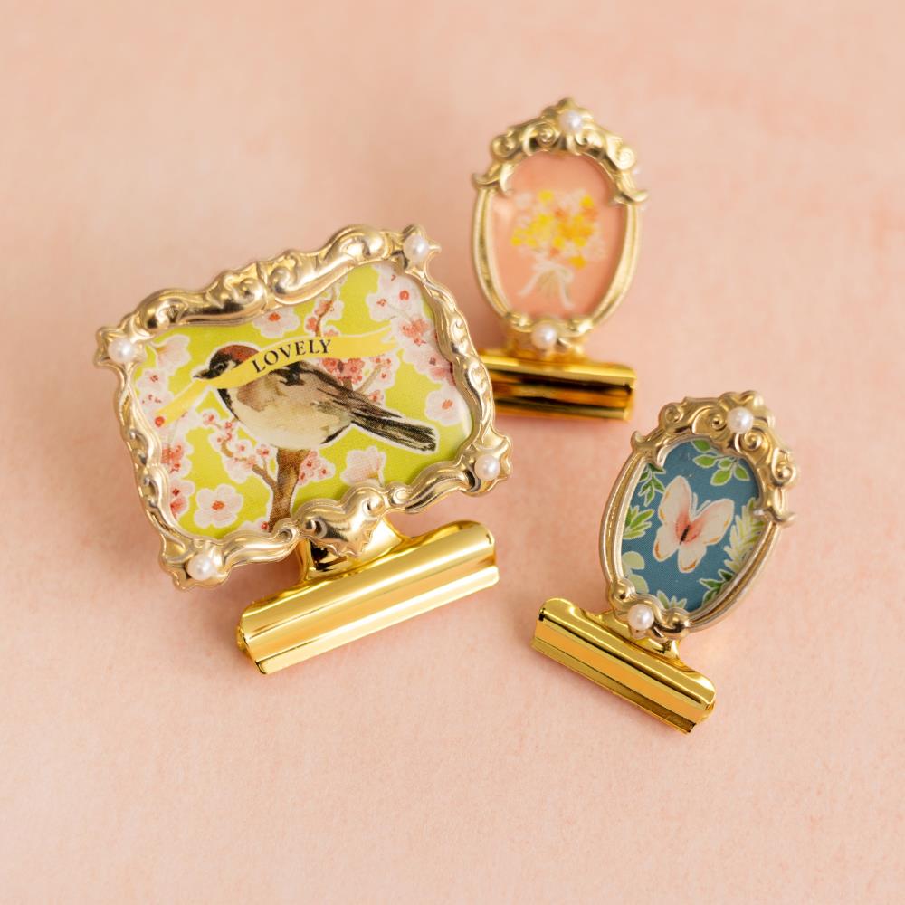 Antique Garden Brooch Clips