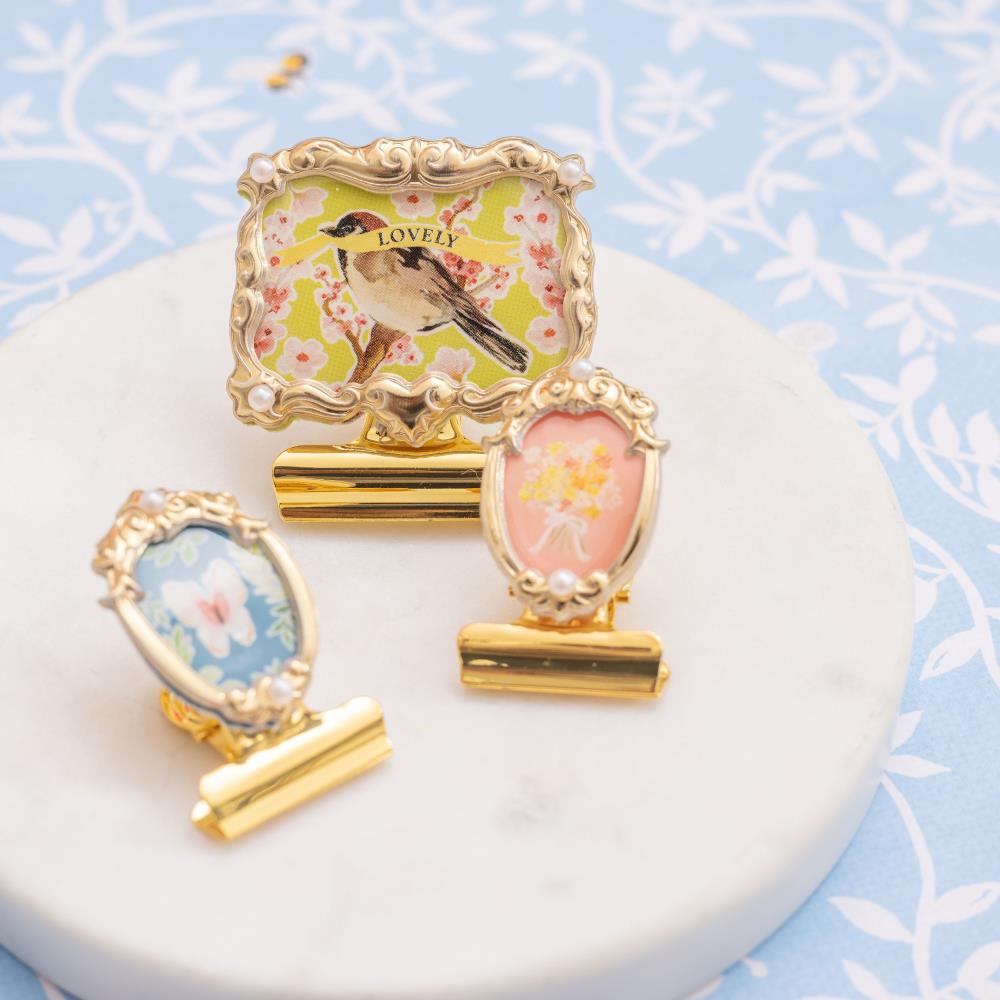 Antique Garden Brooch Clips