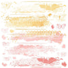 Spectrum Sherbet Strawberry Lemonade 12x12 Rub-On Sheet