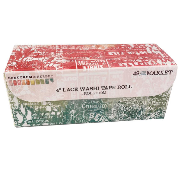 Spectrum Sherbet Lace 4" Washi Roll
