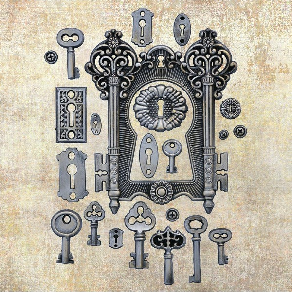 Lock & Keys Décor Mould {Finnabair}