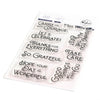 Wonderful Sentiments 4x6 Clear Stamp Set