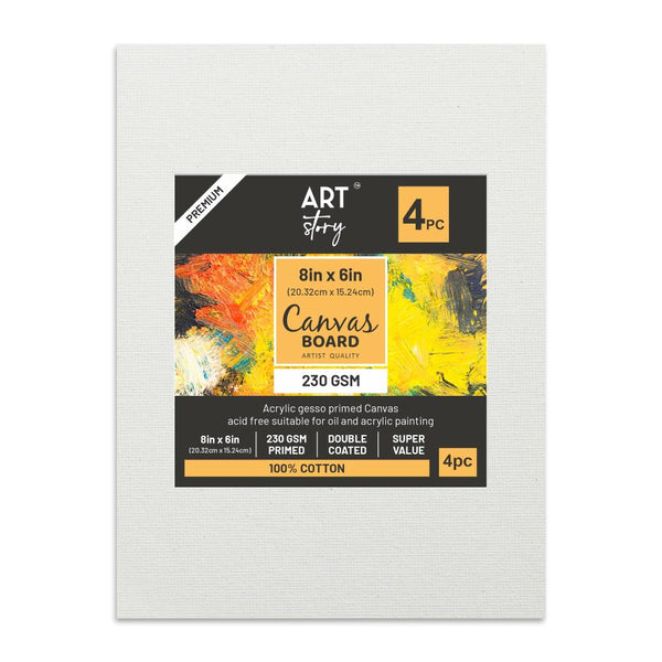 Canvas Board 6x8 | 4pk