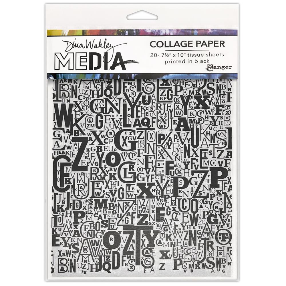 Jumbled Letters Collage Tissue Paper