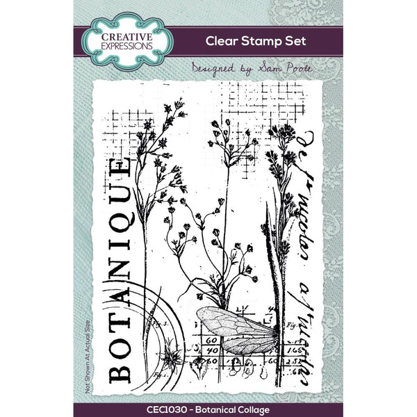 Botanical Collage 4x6 Clear Stamp Set | Sam Poole