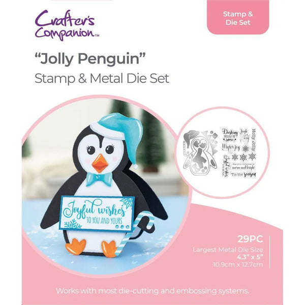 Jolly Penguin {Christmas} Stamp + Die Set