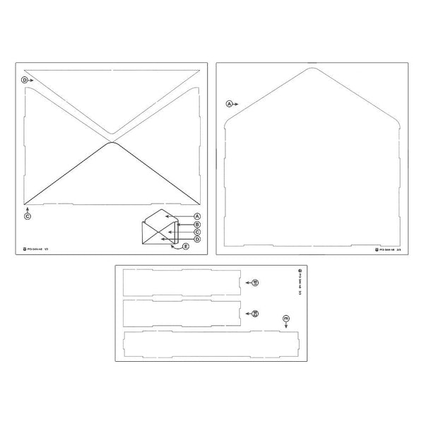 Envelope Chipboard 6x8 Shaker Base