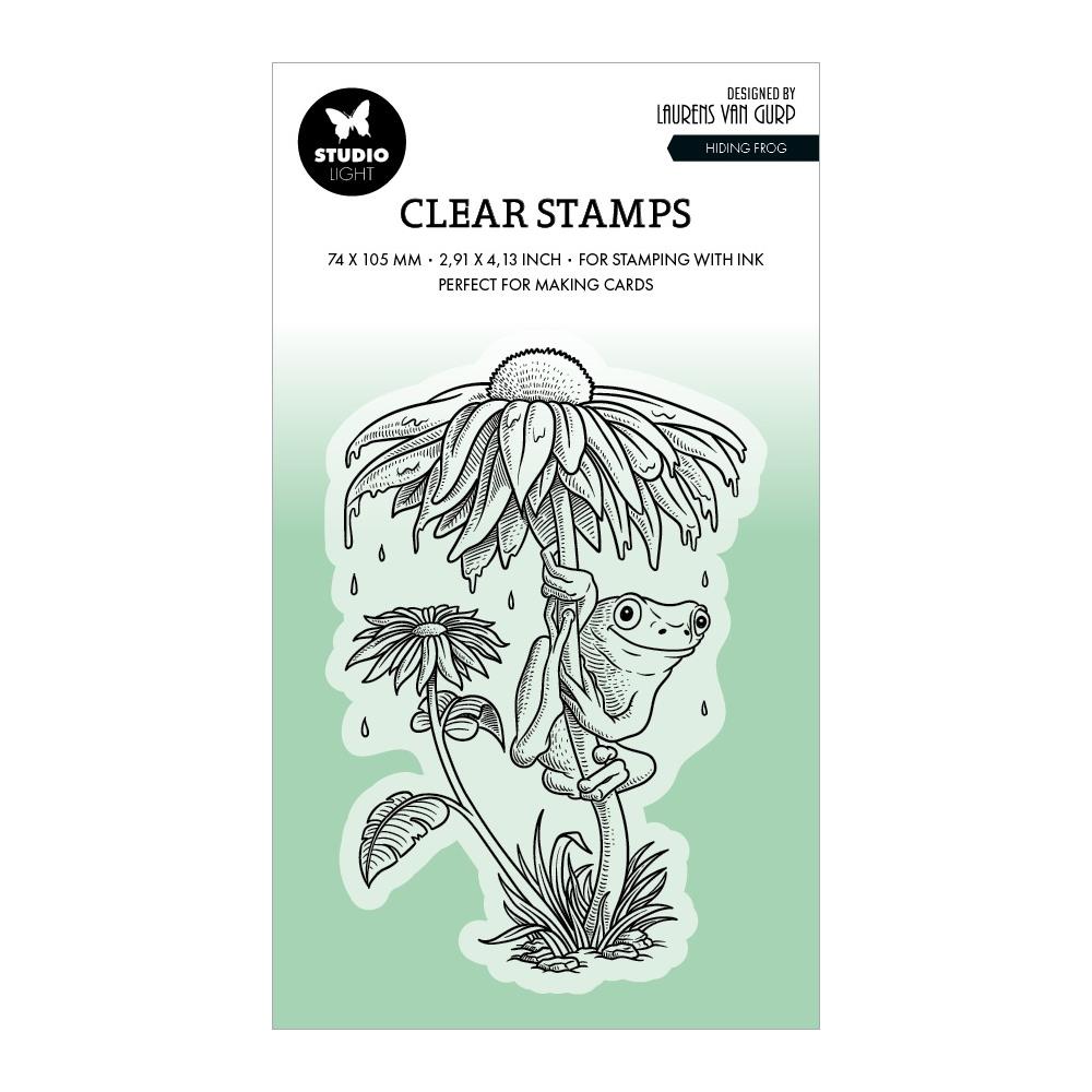 Hiding Frog Clear Stamp | Laurens Van Gurp