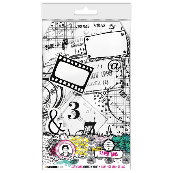 Black And White Prints Paper Tags | Art by Marlene {coming soon!}