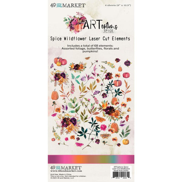 ArtOptions Spice Wildflower Laser Cut-Outs