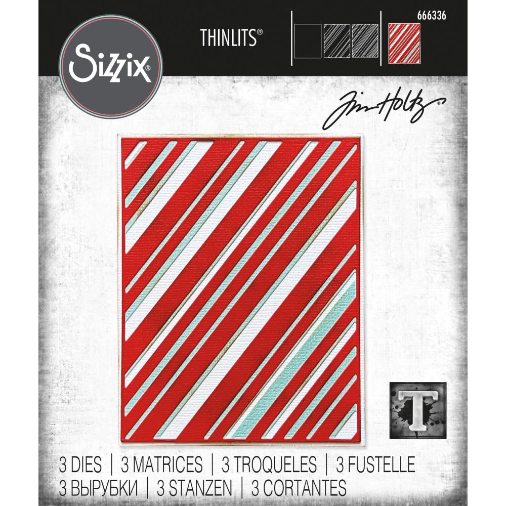 Layered Stripes Thinlits Dies {Christmas} | Tim Holtz