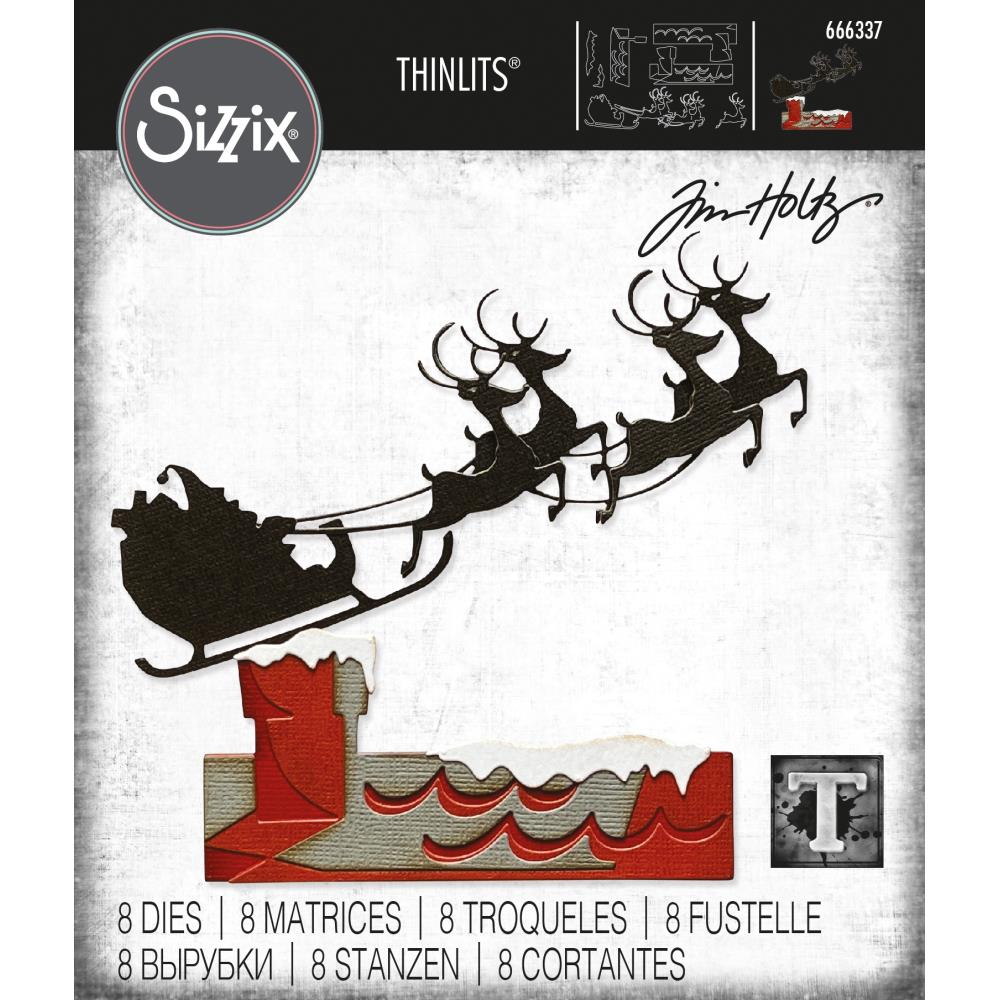 Reindeer Sleigh Thinlits Dies {Christmas} | Tim Holtz