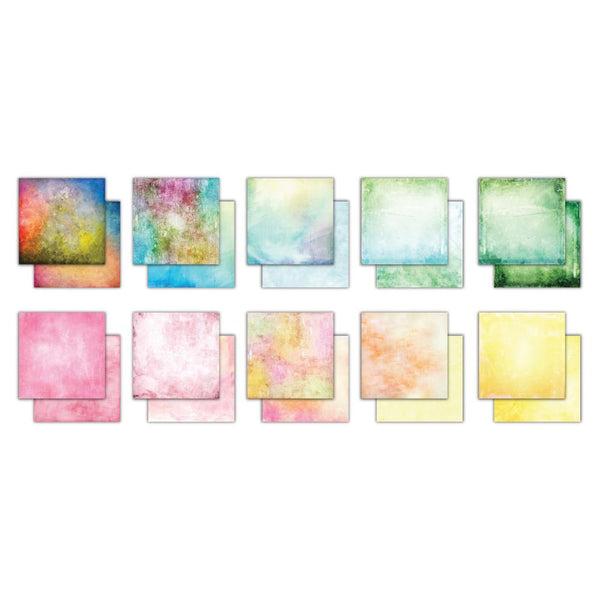 Grunge Light Tones 8x8 Premium Paper Pad