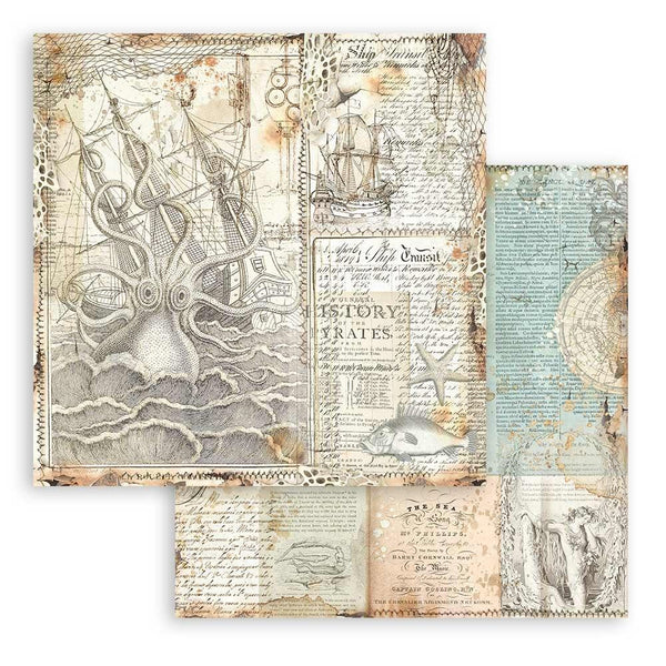 Songs of the Sea Backgrounds Paper Pad {clearance}