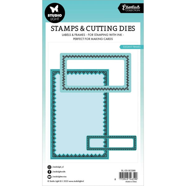 Elegant Frames Nesting Die + Stamp Set No. 68