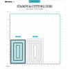 Elegant Frames Nesting Die + Stamp Set No. 68