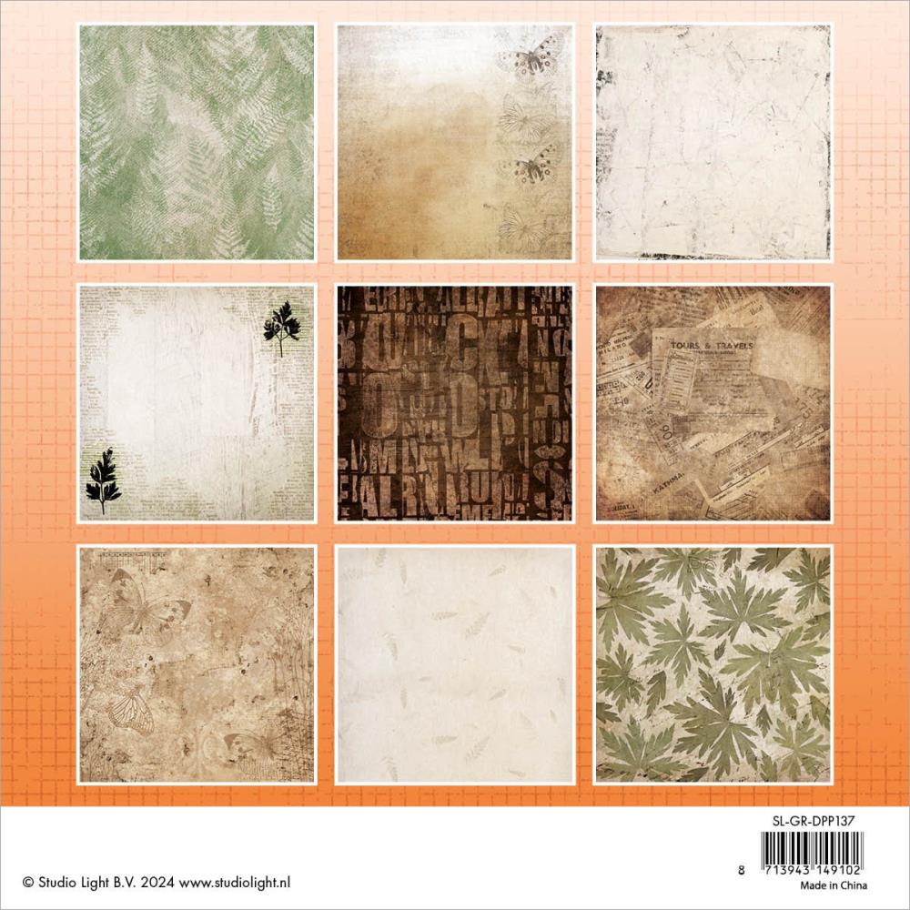 Grunge Botanics 8x8 Paper Pad No. 137 | Grunge Collection