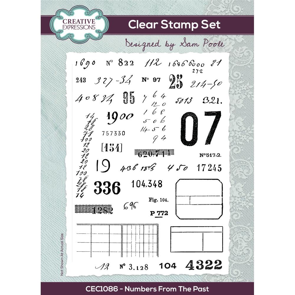 Numbers from the Past 6x8 Clear Stamp Set | Sam Poole