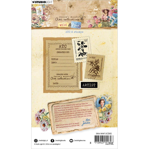 Arist Trading Card Stamp & Die Set No. 82 | Jenine's Mindful Art