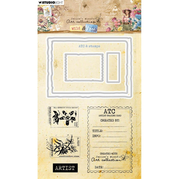 Arist Trading Card Stamp & Die Set No. 82 | Jenine's Mindful Art