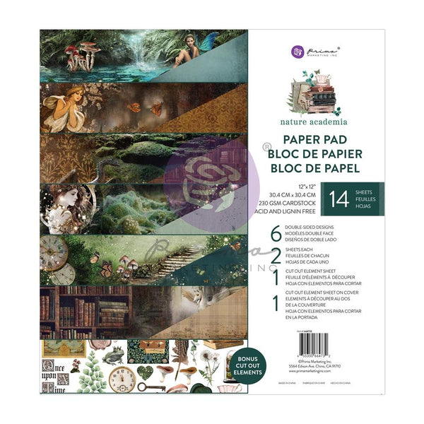 Nature Academia 12x12 Double-Sided Paper Pad