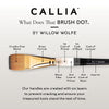 Callia Artist Acrylic + Oil Flowers Brush Set