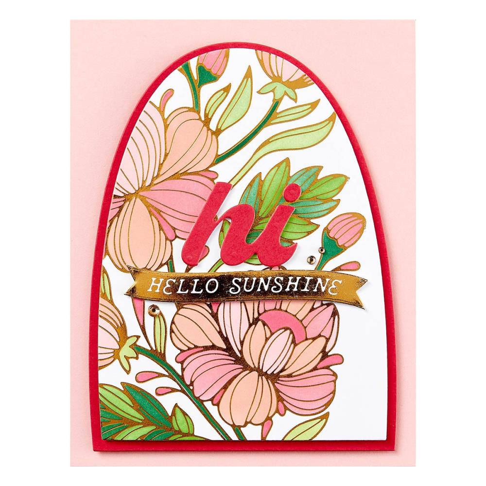 Arch Labels & Tags Nesting Dies | 3D Botanicals Collection