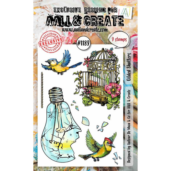 Gilded Shatters A6 Clear Stamp Set No. 1189