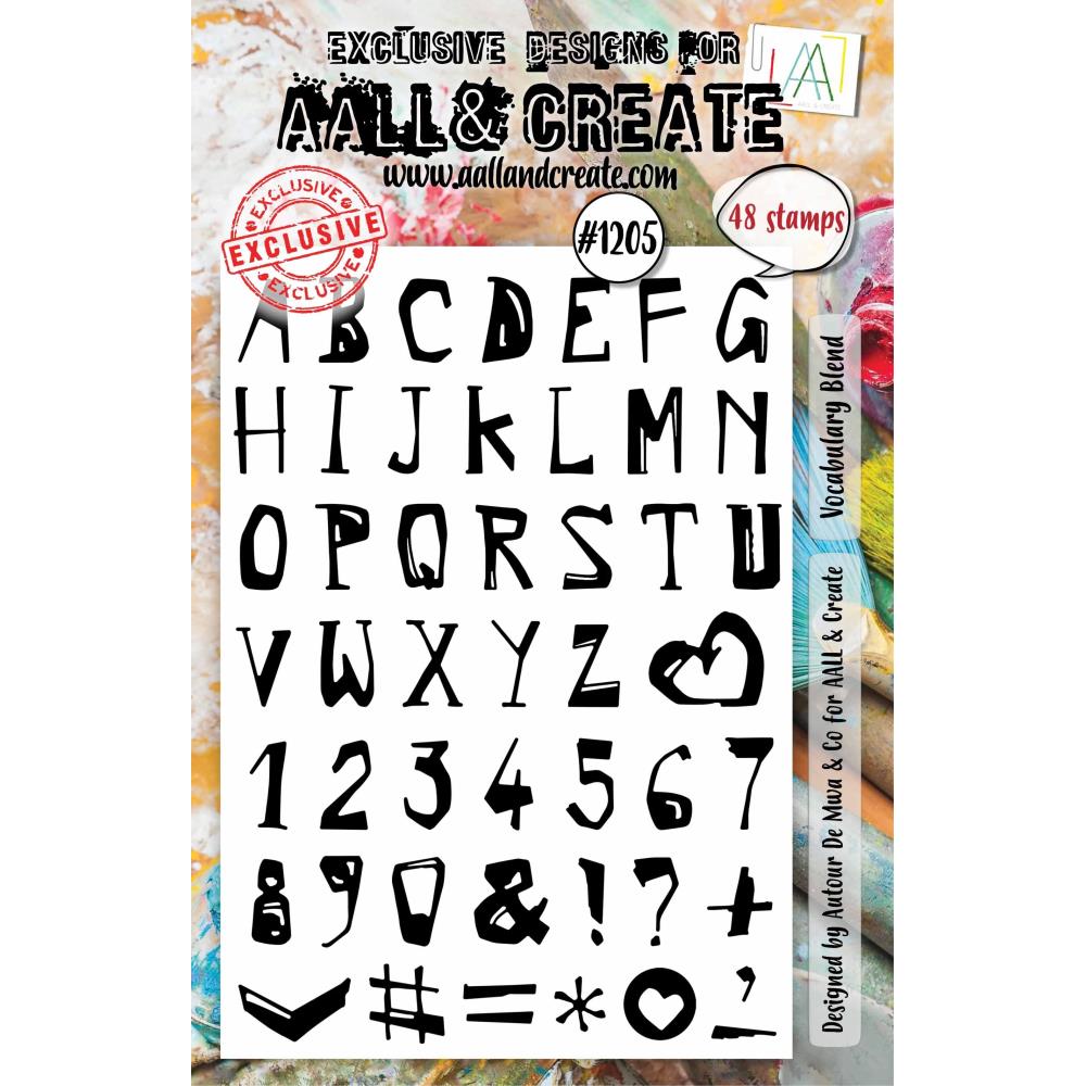 Vocabulary Blend A5 Clear Stamp Set No. 1205