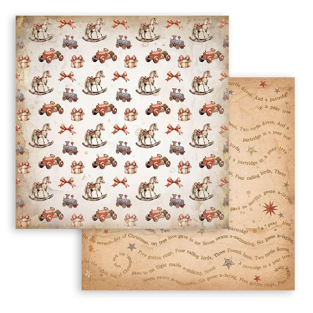 Gear Up For Christmas 8x8 Backgrounds Double-Sided Paper Pad