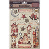 Cozy Houses A5 Colored Wooden Shapes | Gear Up For Christmas