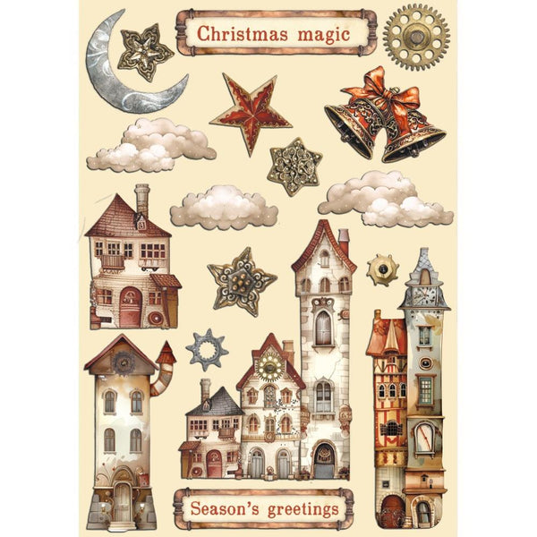 Cozy Houses A5 Colored Wooden Shapes | Gear Up For Christmas