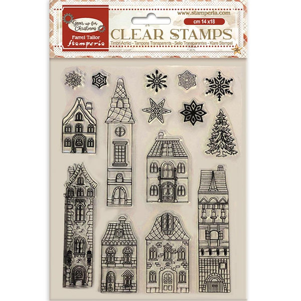 Cozy Houses Clear Stamp Set | Gear Up For Christmas