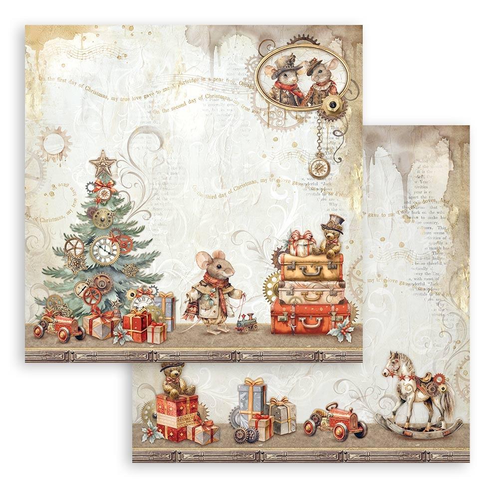 Gear Up For Christmas 8x8 Double-Sided Paper Pad