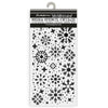 Snowflakes Pattern Slimline (4.72" x 9.84") Stencil | Gear Up For Christmas