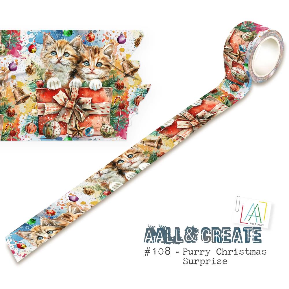 Layer-it-Up Washi Tape No. 108 | Purry Christmas Surprise {Christmas}