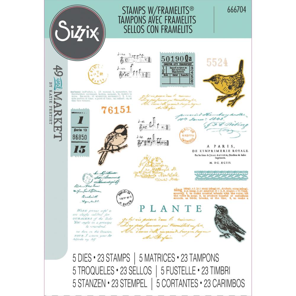 Bird Song Clear Stamps + Framelits Die Set