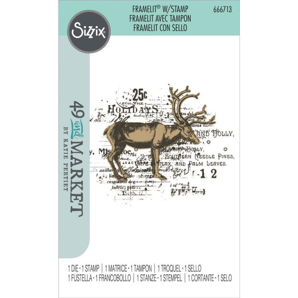 Reindeer Mix Cluster Clear Stamps + Framelit Die Set